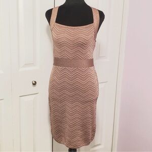Bebe Bodycon Midi Halter Dress Gypsy Rose Size SMALL